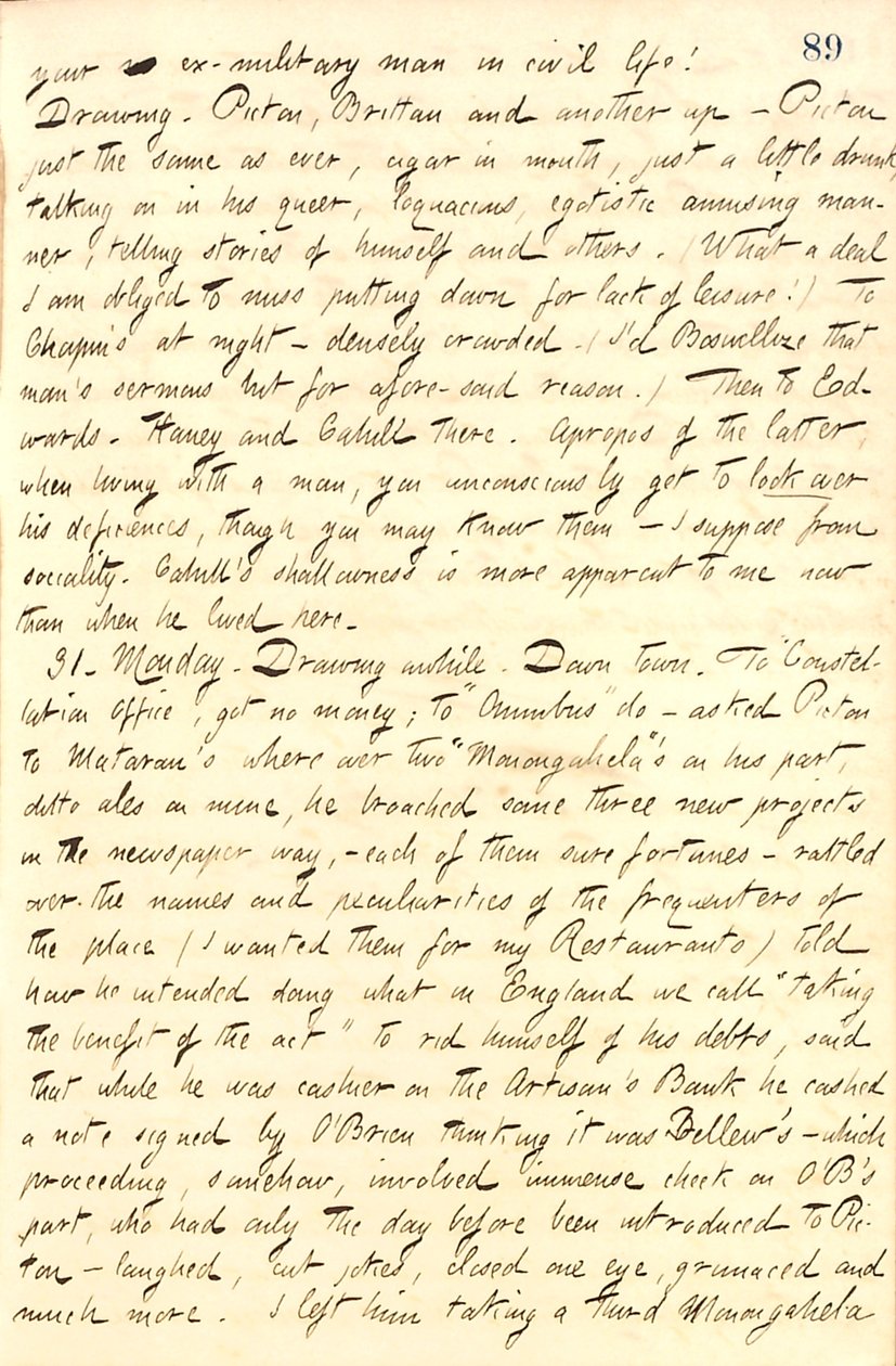Thomas Butler Gunn Diaries: Volume 10, page 101, January 30-31, 1859 av Thomas Butler Gunn