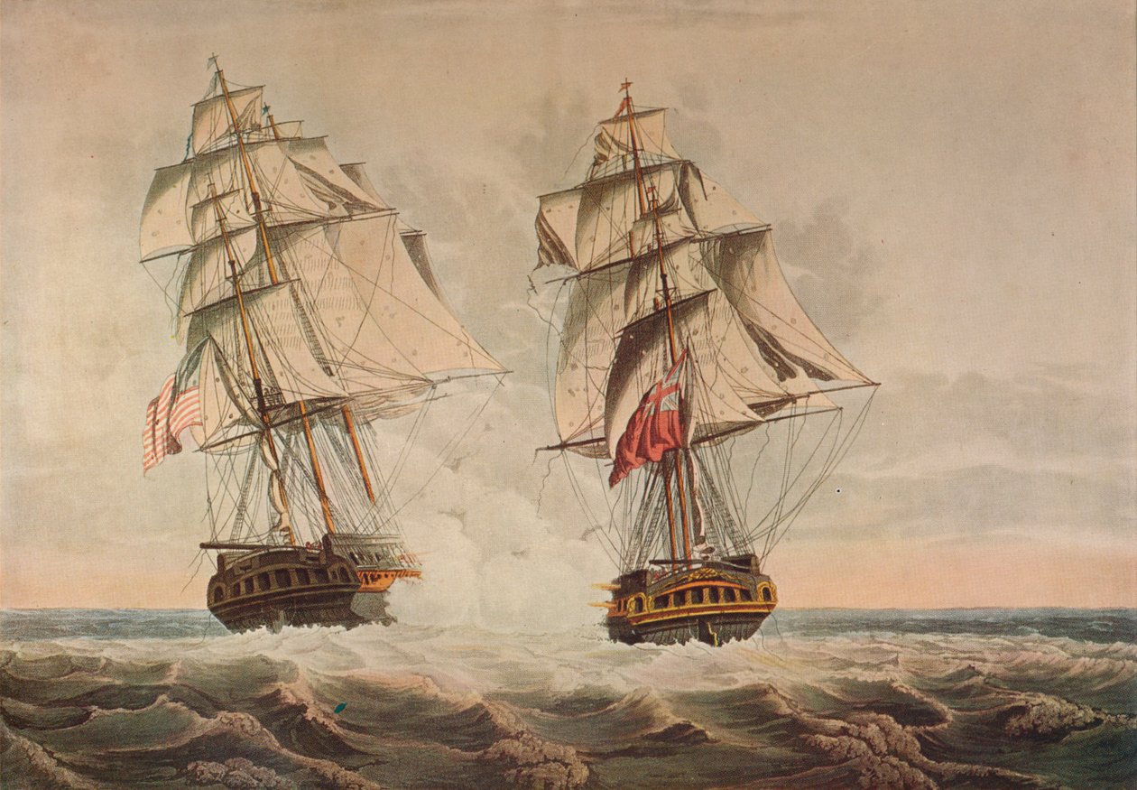 Tillfångatagandet av presidenten, c1815 av Thomas Buttersworth