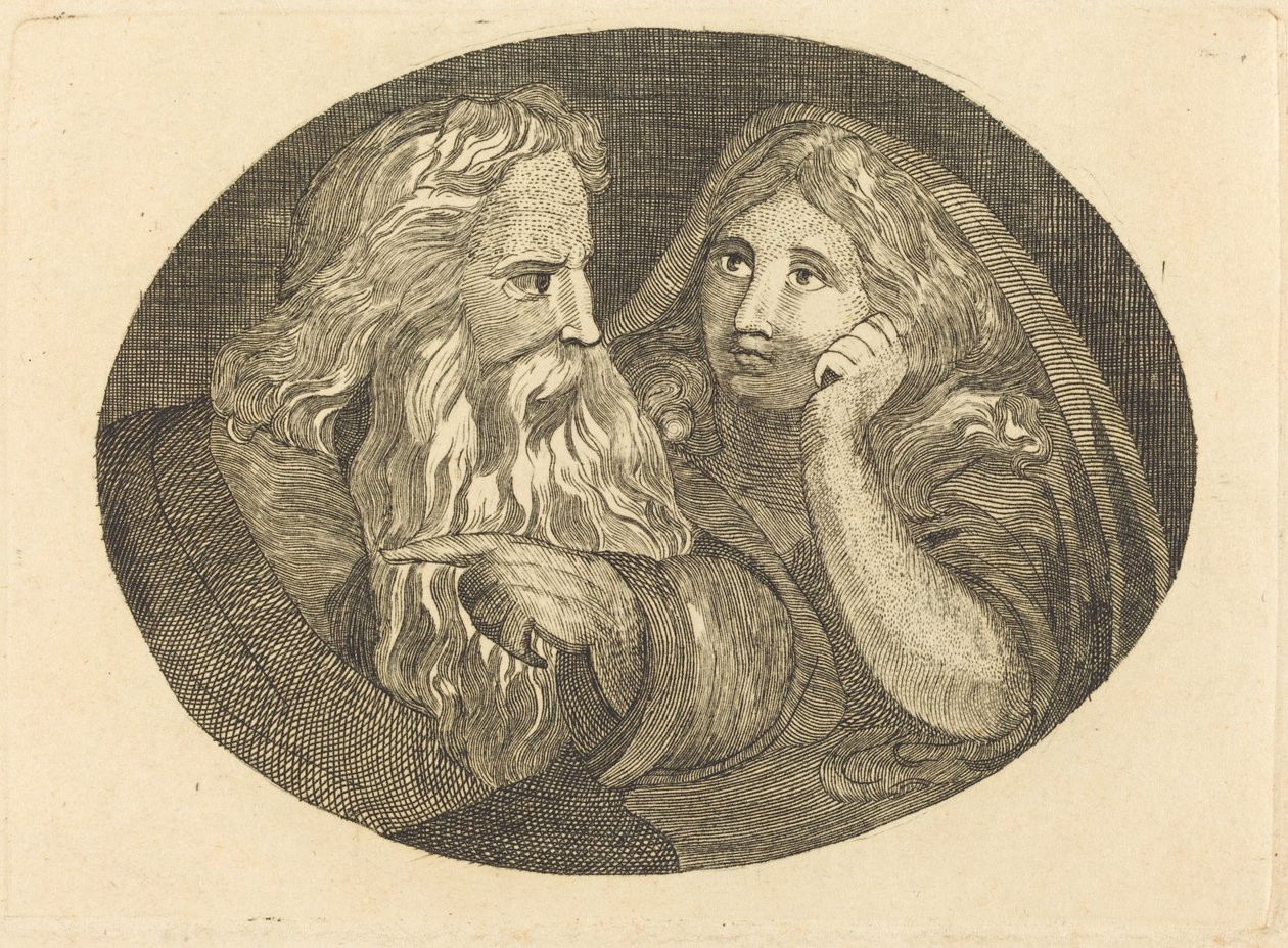 Lear och Cordelia av Thomas Butts, Jr. after William Blake