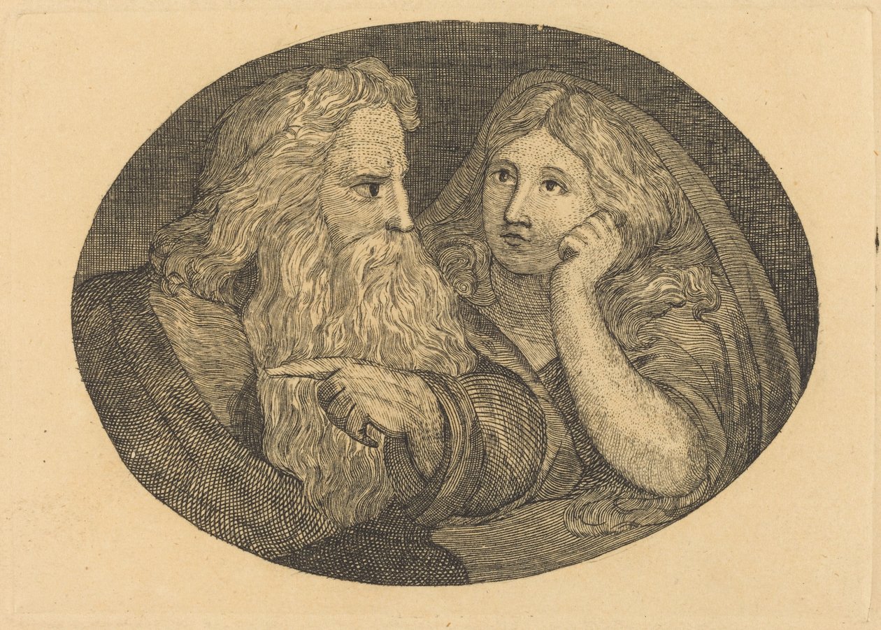 Lear och Cordelia av Thomas Butts, Jr. after William Blake