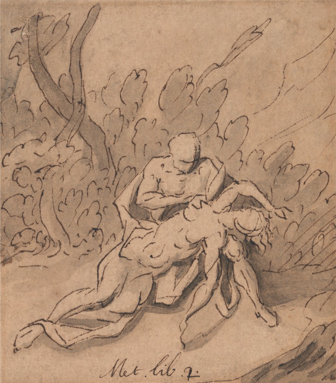 Jupiter och Callisto: Ovidius, Metamorphoses, bok 2 av Thomas Carwitham
