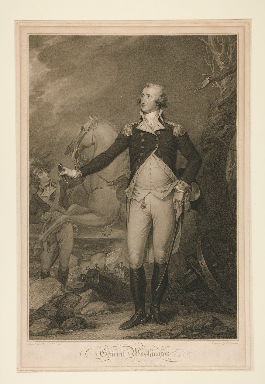 George Washington i slaget vid Trenton (1792) av Thomas Cheesman
