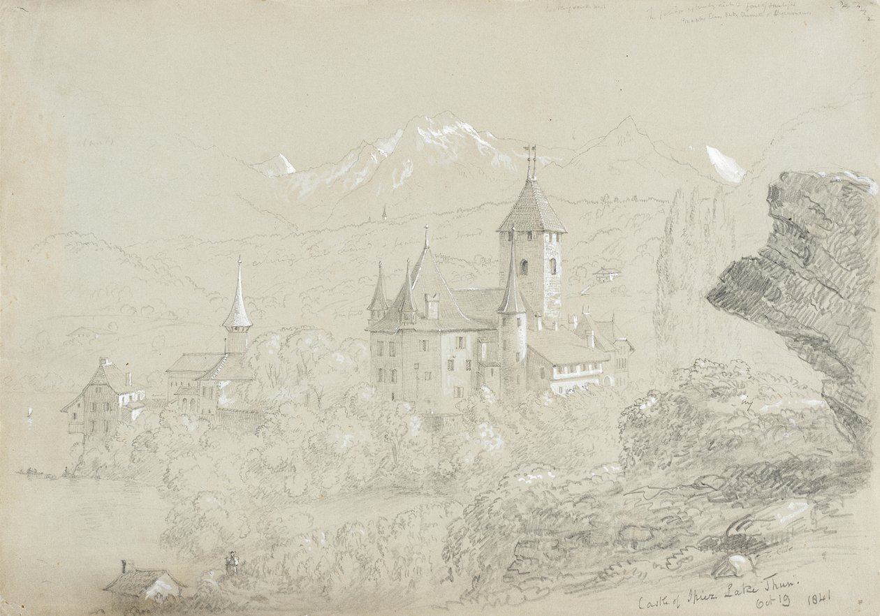 Spiez slott, Thunsjön av Thomas Cole