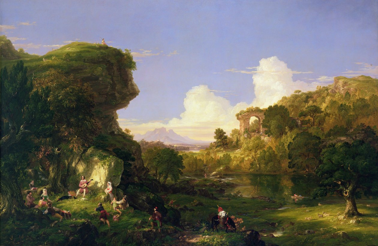 Italienskt landskap av Thomas Cole
