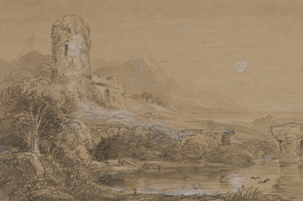 Italienskt landskap av Thomas Cole