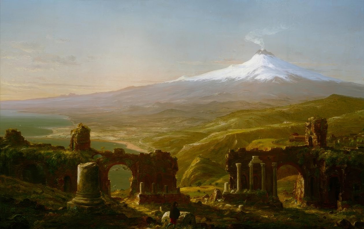 Etna från Taormina av Thomas Cole