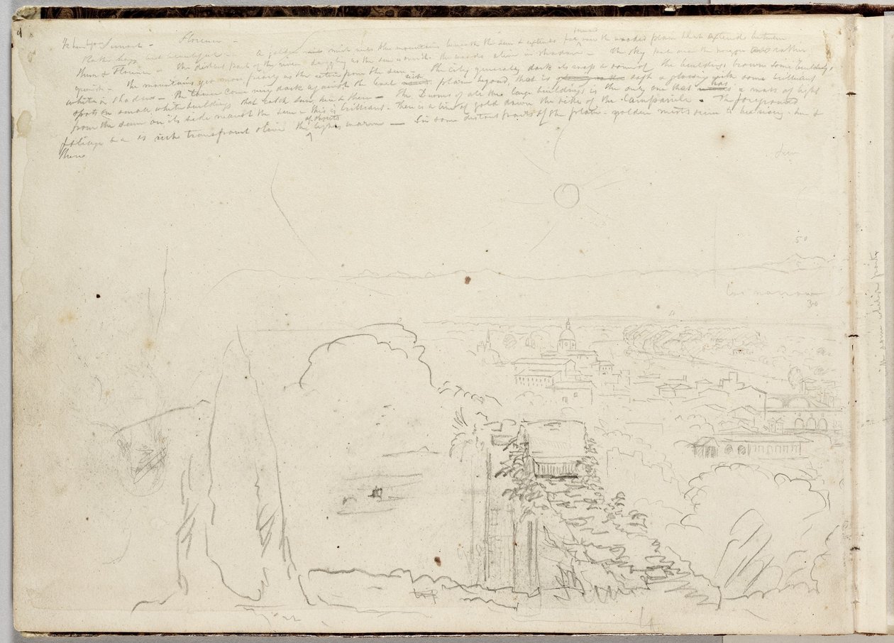 Panorama över Florens av Thomas Cole