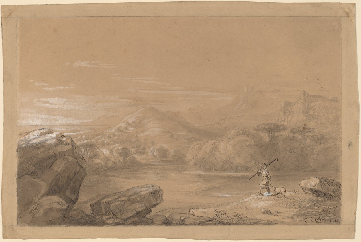 Den gode herden av Thomas Cole