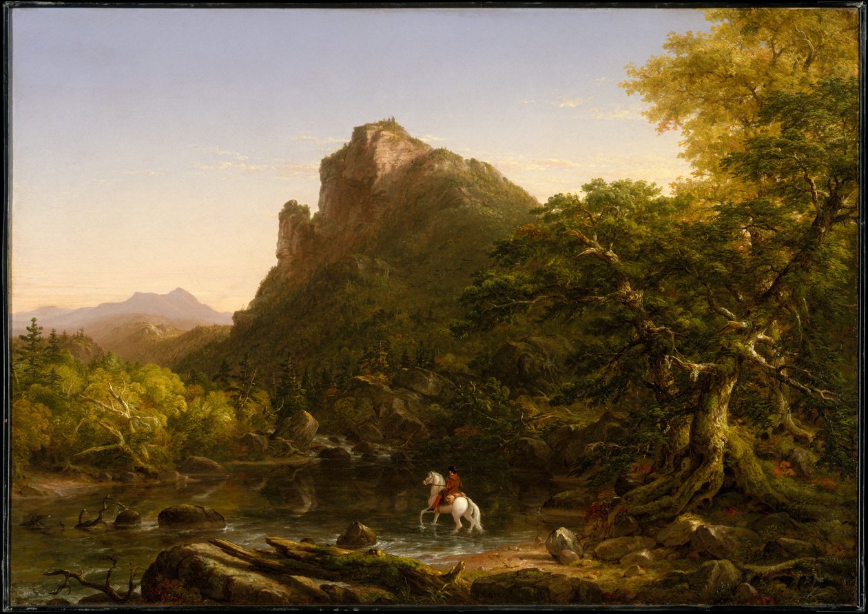 The Mountain Ford av Thomas Cole