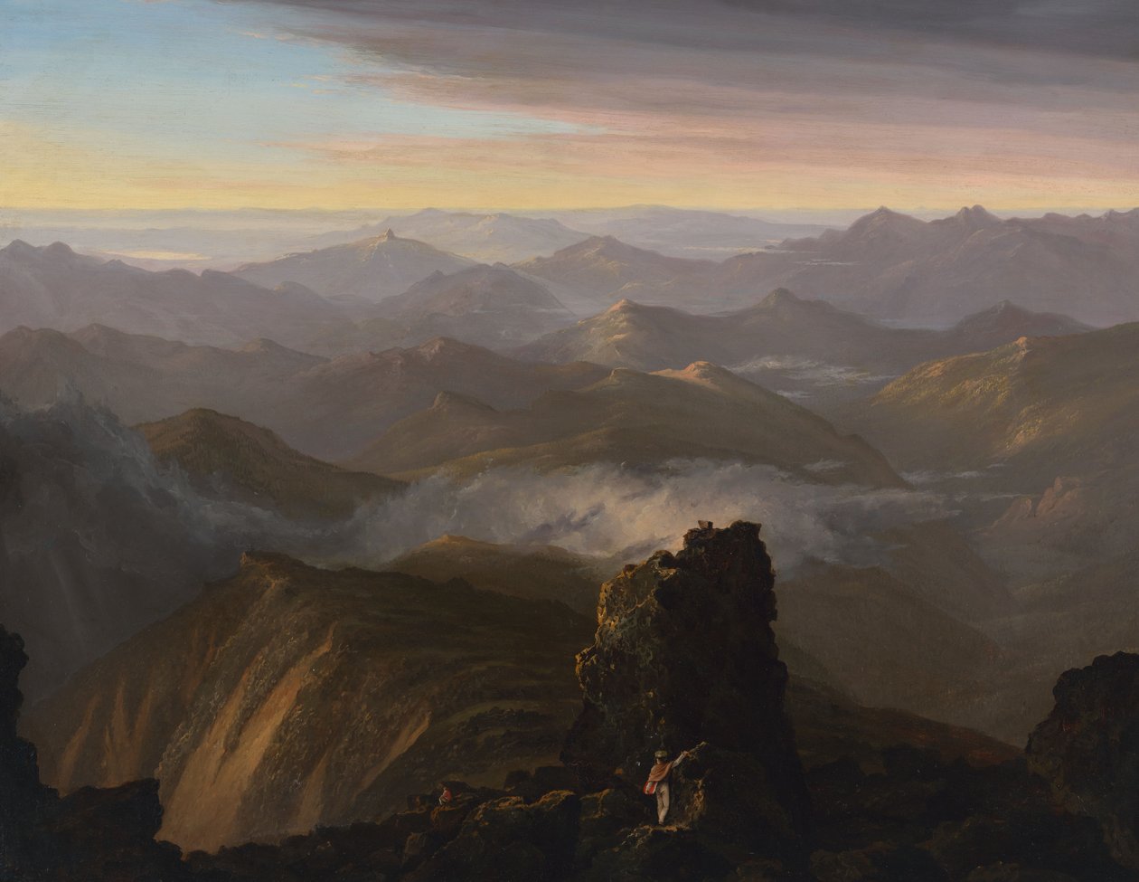 Utsikt från nära toppen av Mount Washington, N.H. av Thomas Cole