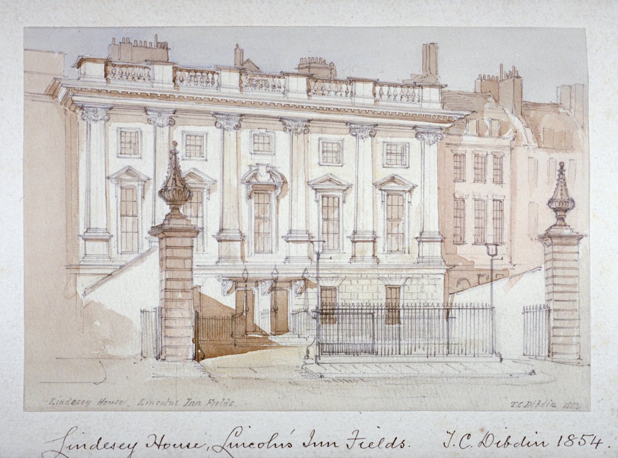 Utsikt över Lindsey House, Lincoln