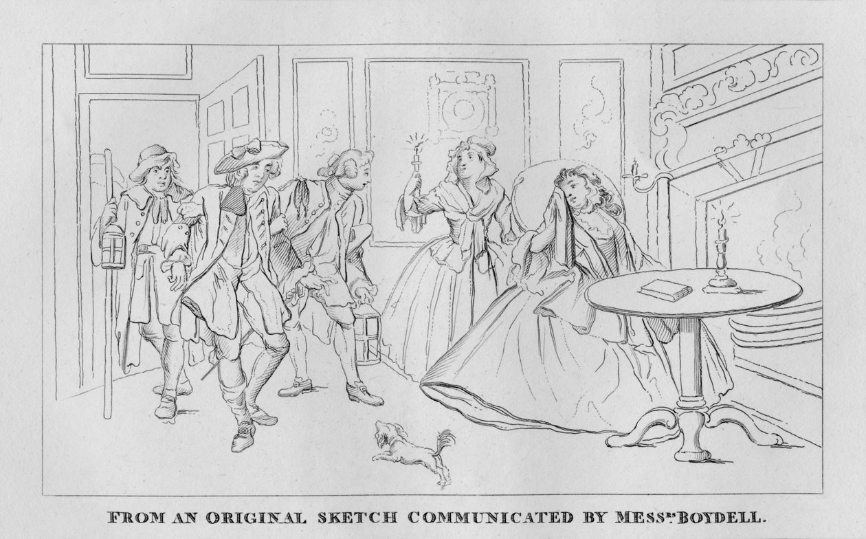 En nattscen, 1809, 1827. av Thomas Cook