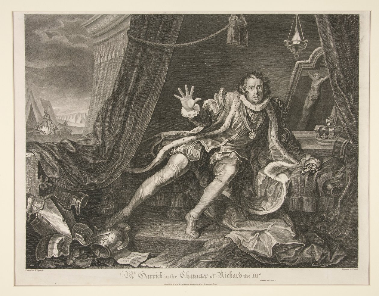 Mr. Garrick i karaktären av Richard III av Thomas Cook