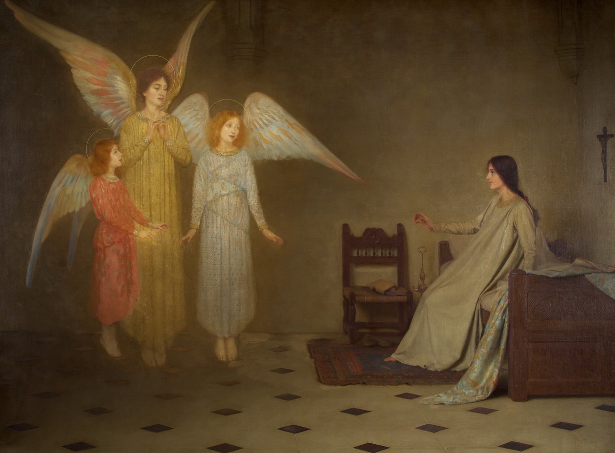 The Awakening, ca 1898 (olja på duk) av Thomas Cooper Gotch