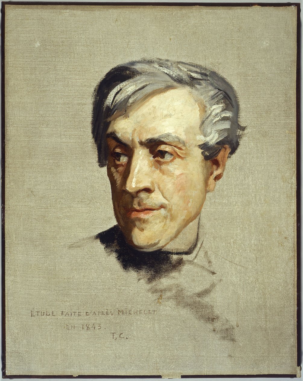 Studie efter Jules Michelet av Thomas Couture