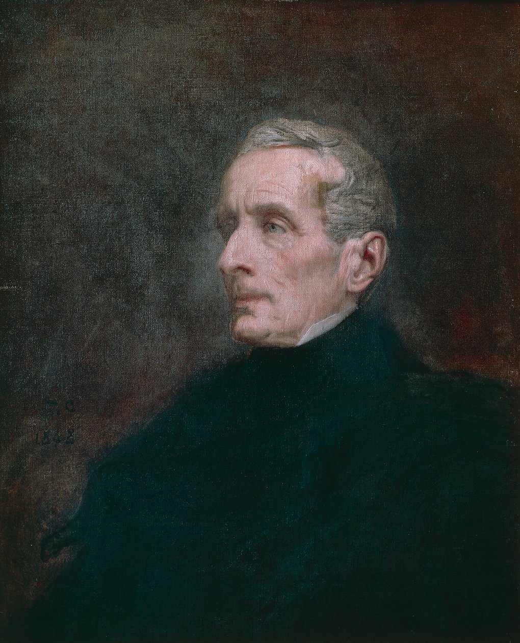 Porträtt av Alphonse de Lamartine (Macon av Thomas Couture