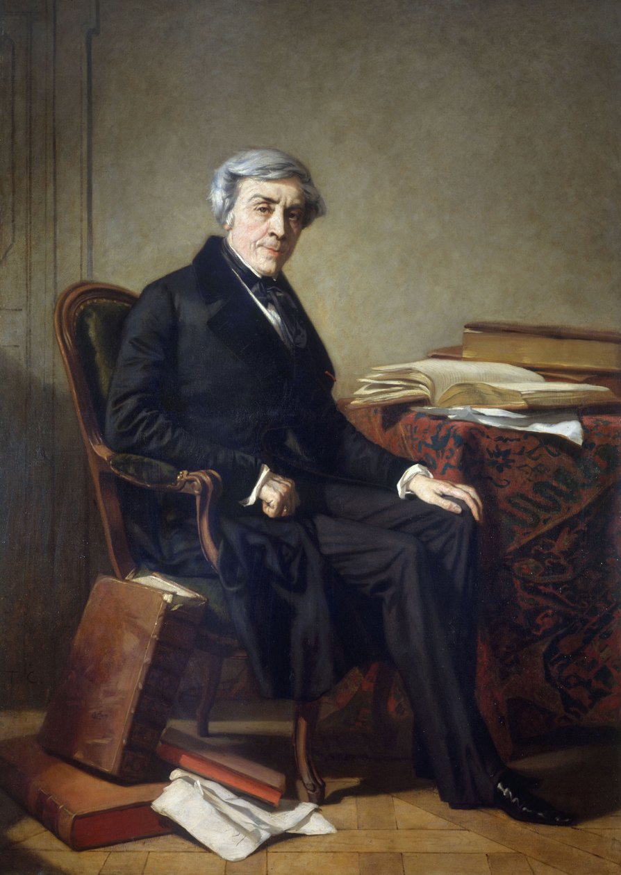 Porträtt av Jules Michelet (1798-1874) av Thomas Couture