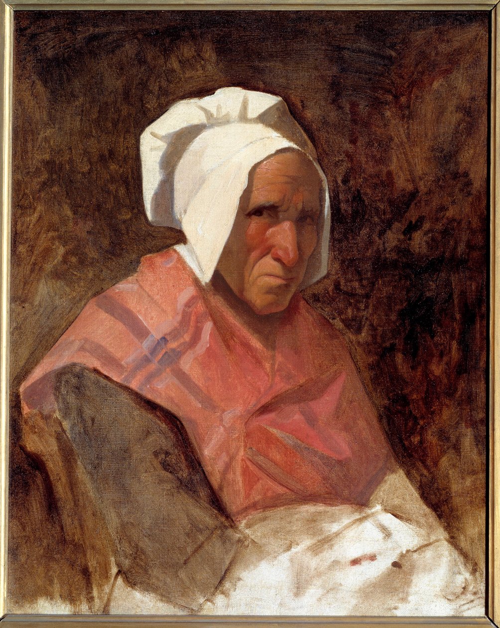 Porträtt av Marie Simonet Målning av Thomas Couture (1815-1879) 1836 Sön. 0,65x0,53 m av Thomas Couture