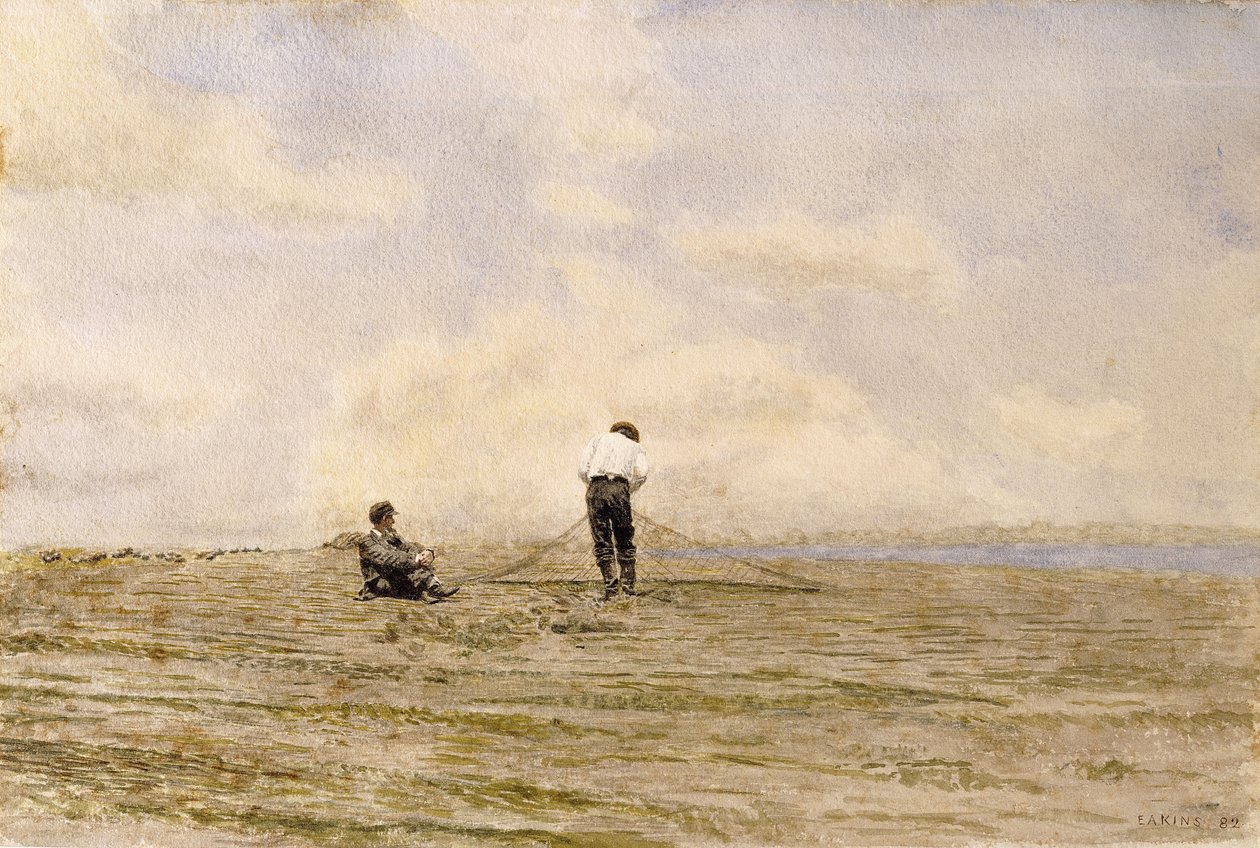Laga nätet, 1882 av Thomas Cowperthwait Eakins