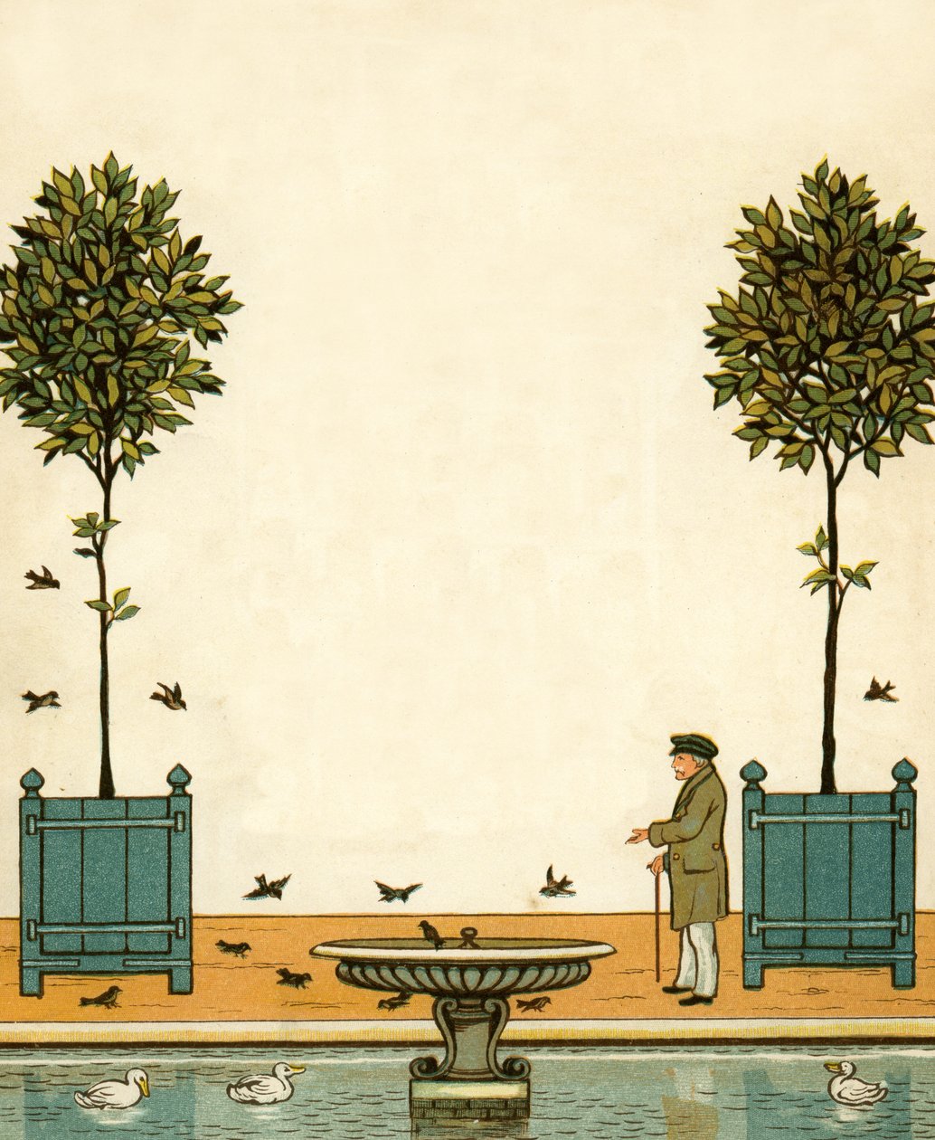 I Tuilerierna - les jardins av Thomas Crane