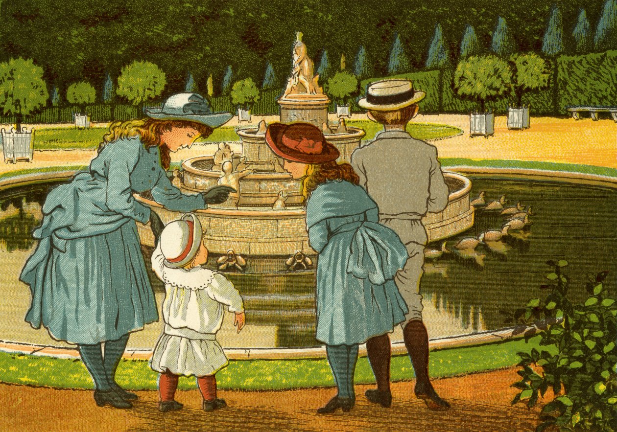 Versailles trädgårdar, med fontäner av Thomas Crane