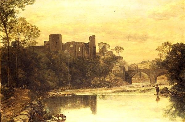 Barnard Castle On The Tees (olja på duk) av Thomas Creswick