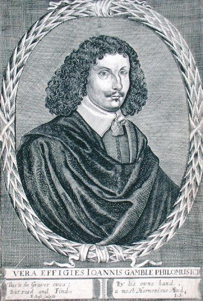 John Gamble (ca 1630-87) (gravyr) av Thomas Cross