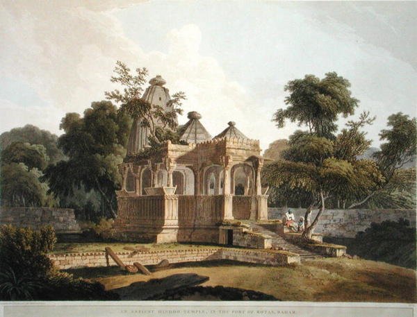 Ancient Hindoo Temple in the Fort of Rotas, Bahar, skylt 12 från 