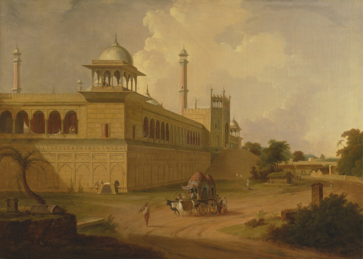 Jama Masjid, Delhi av Thomas Daniell