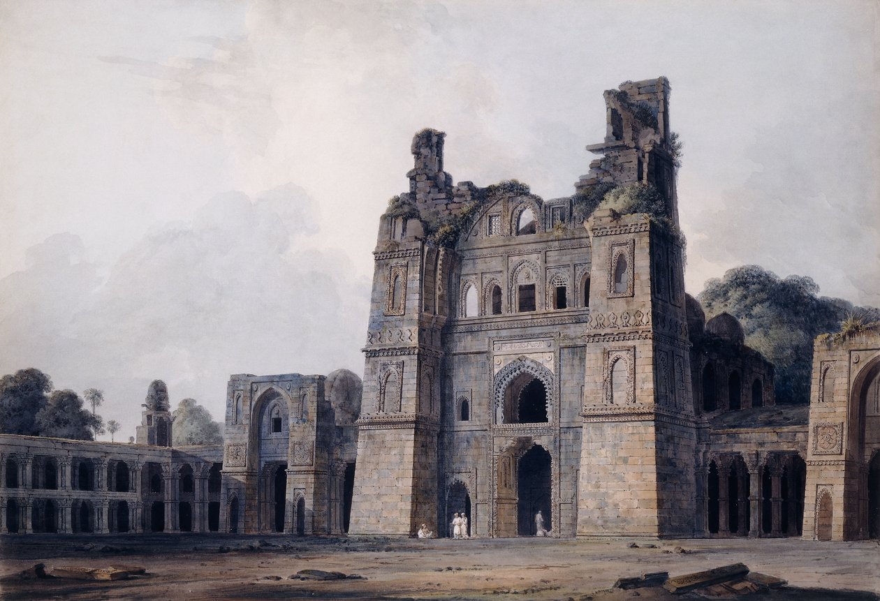 Atal-moskén, Jaunpur, Uttar Pradesh, av Thomas Daniell