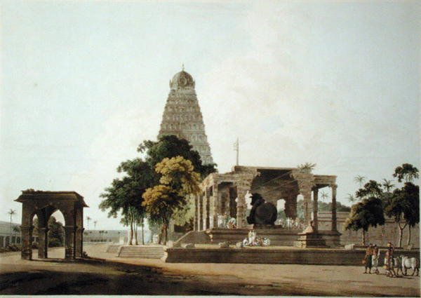 The Great Bull, An Hindoo Idol, At Tanjore, skylt XXII från 