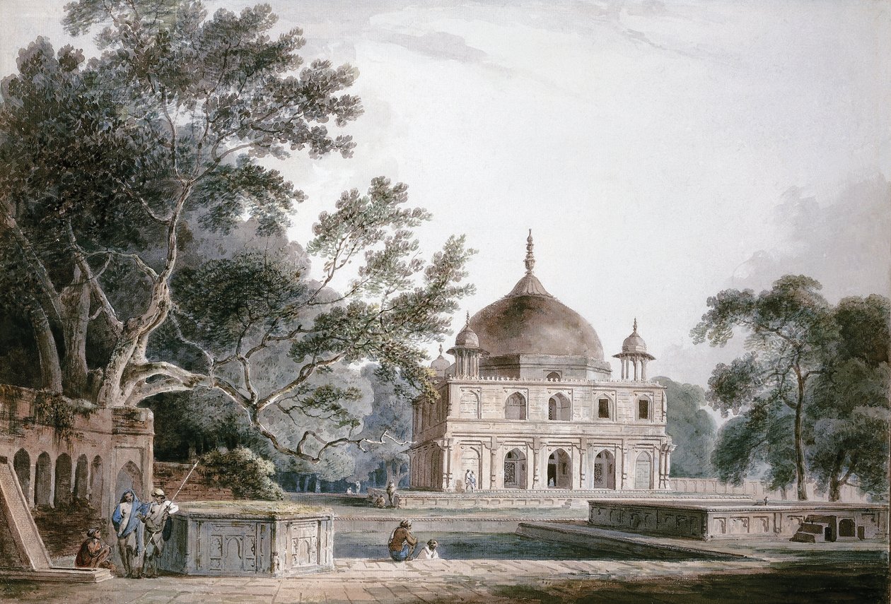 Prins Khusraus mausoleum, Allahabad, Uttar Pradesh, av Thomas Daniell