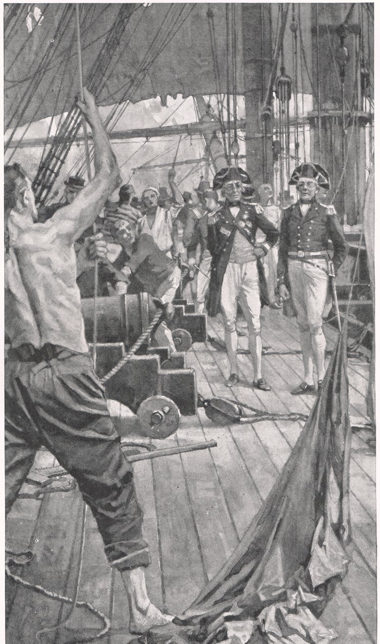 Hoisting the Famous Signal, illustration från 
