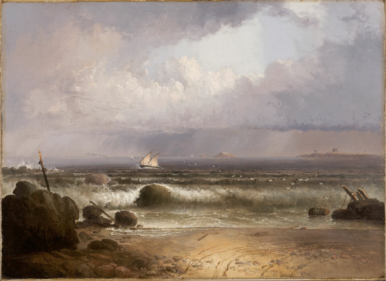 Coming Squall (Nahant Beach med en sommardusch) av Thomas Doughty