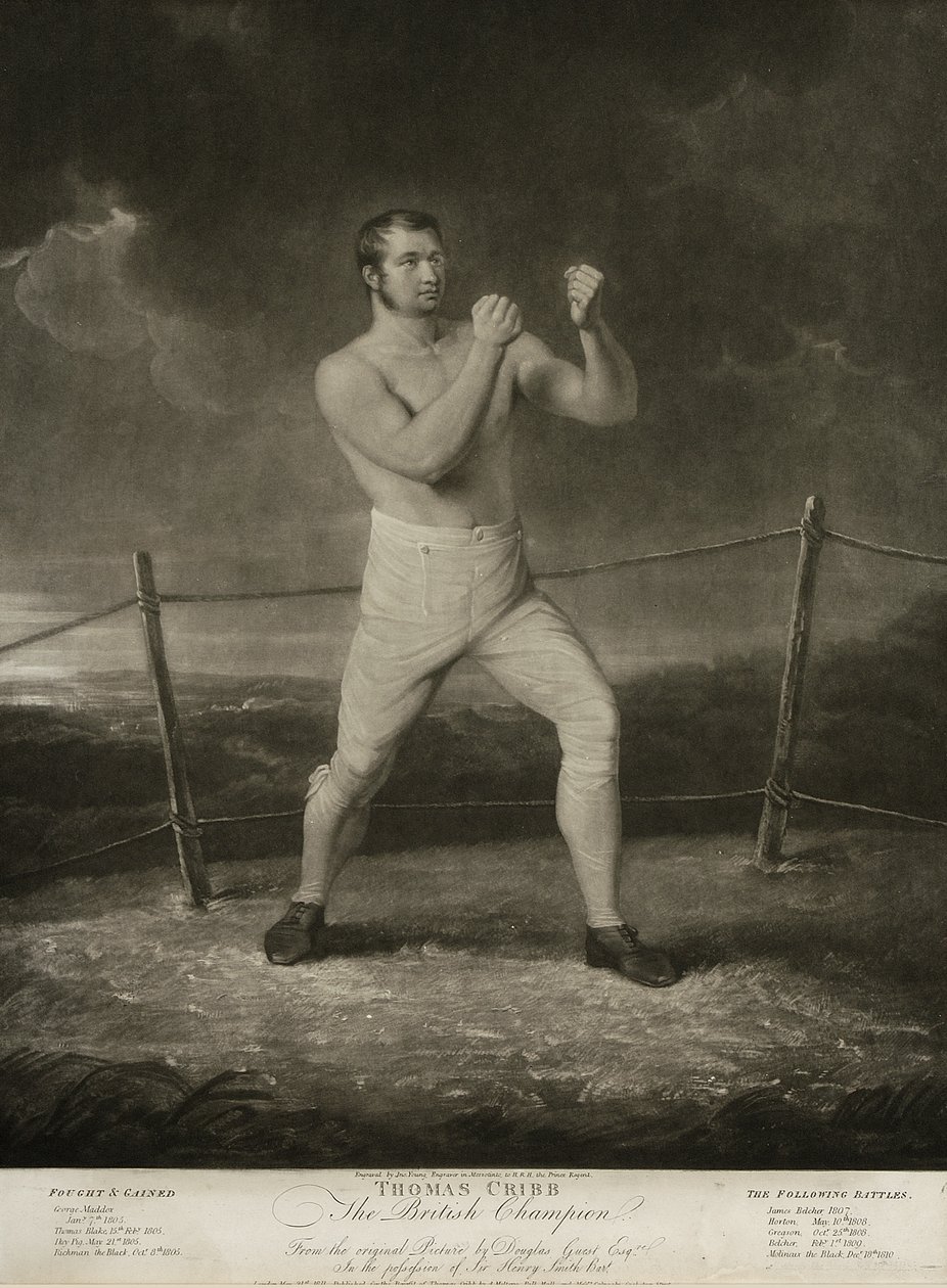 Thomas Cribb, graverad av Anthony Molteno (fl.1783-1830) (litho) av Thomas Douglas (after) Guest