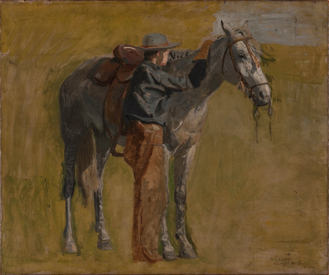 Cowboy: Studie för Cowboys i Badlands av Thomas Eakins