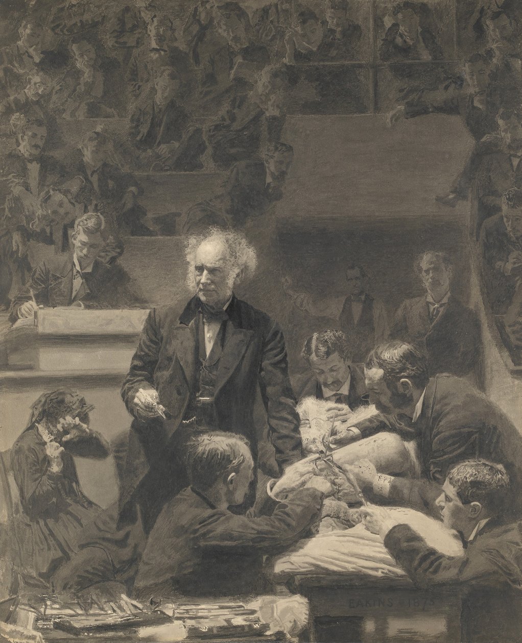 Gross Clinic, 1875-76. av Thomas Eakins
