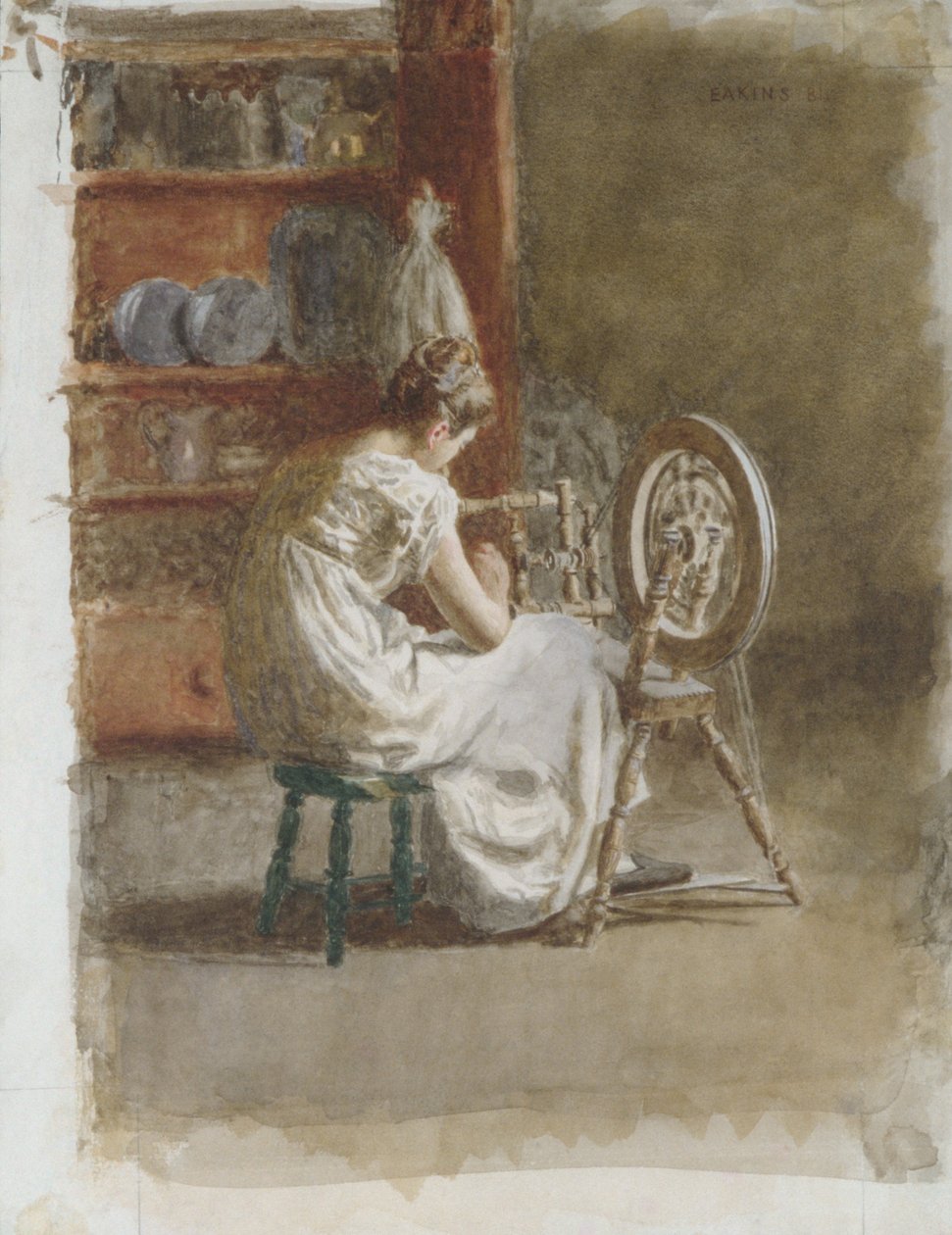 Hemvävt tyg av Thomas Eakins