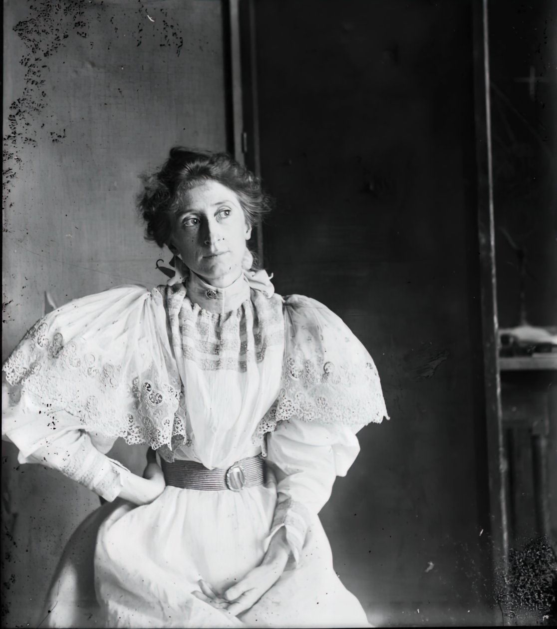 Jennie Dean Kershaw Mrs Samuel Murray, c. 1897. av Thomas Eakins