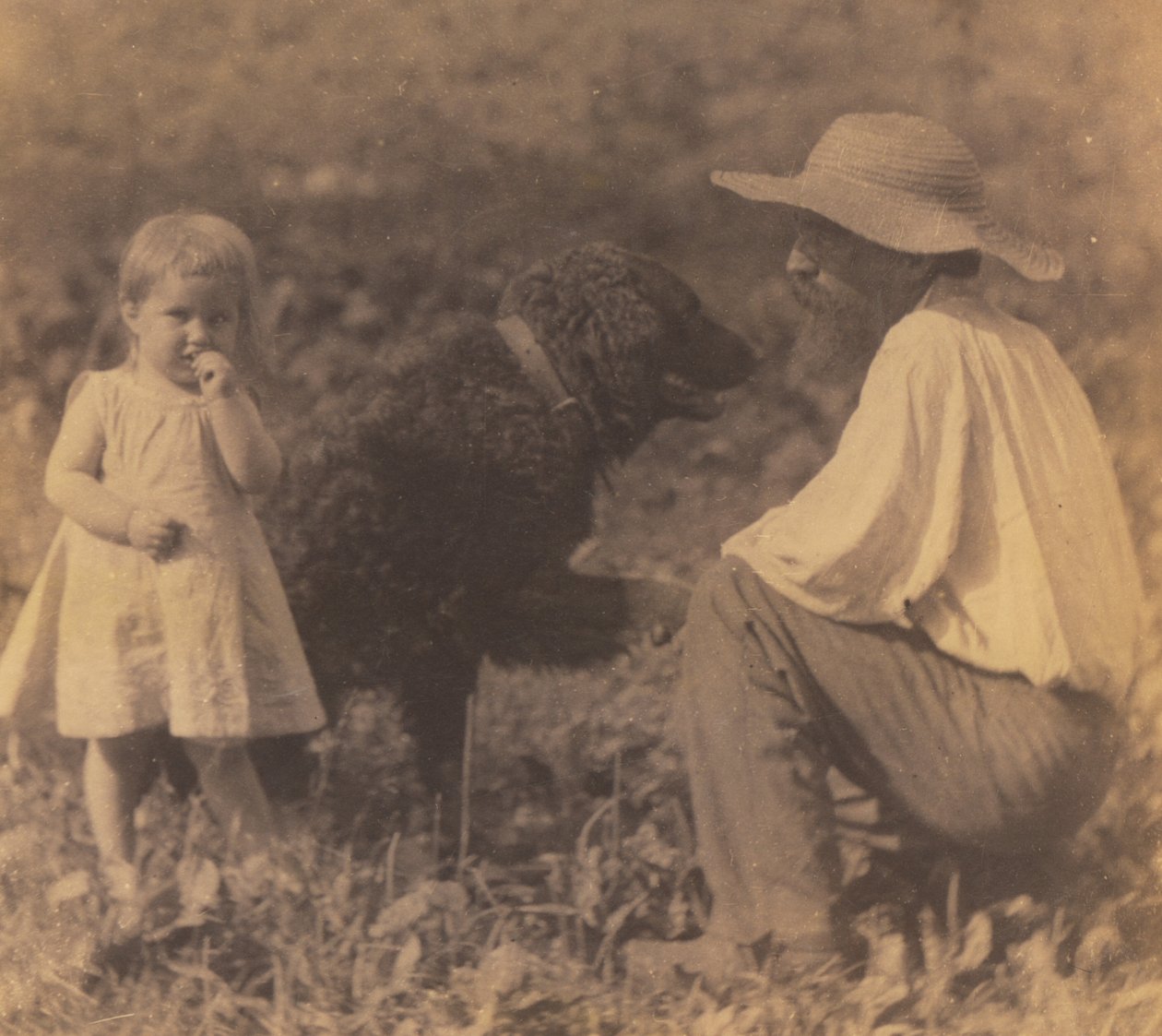 [Katie Crowell, William J. Crowell och ”Piero?”] av Thomas Eakins