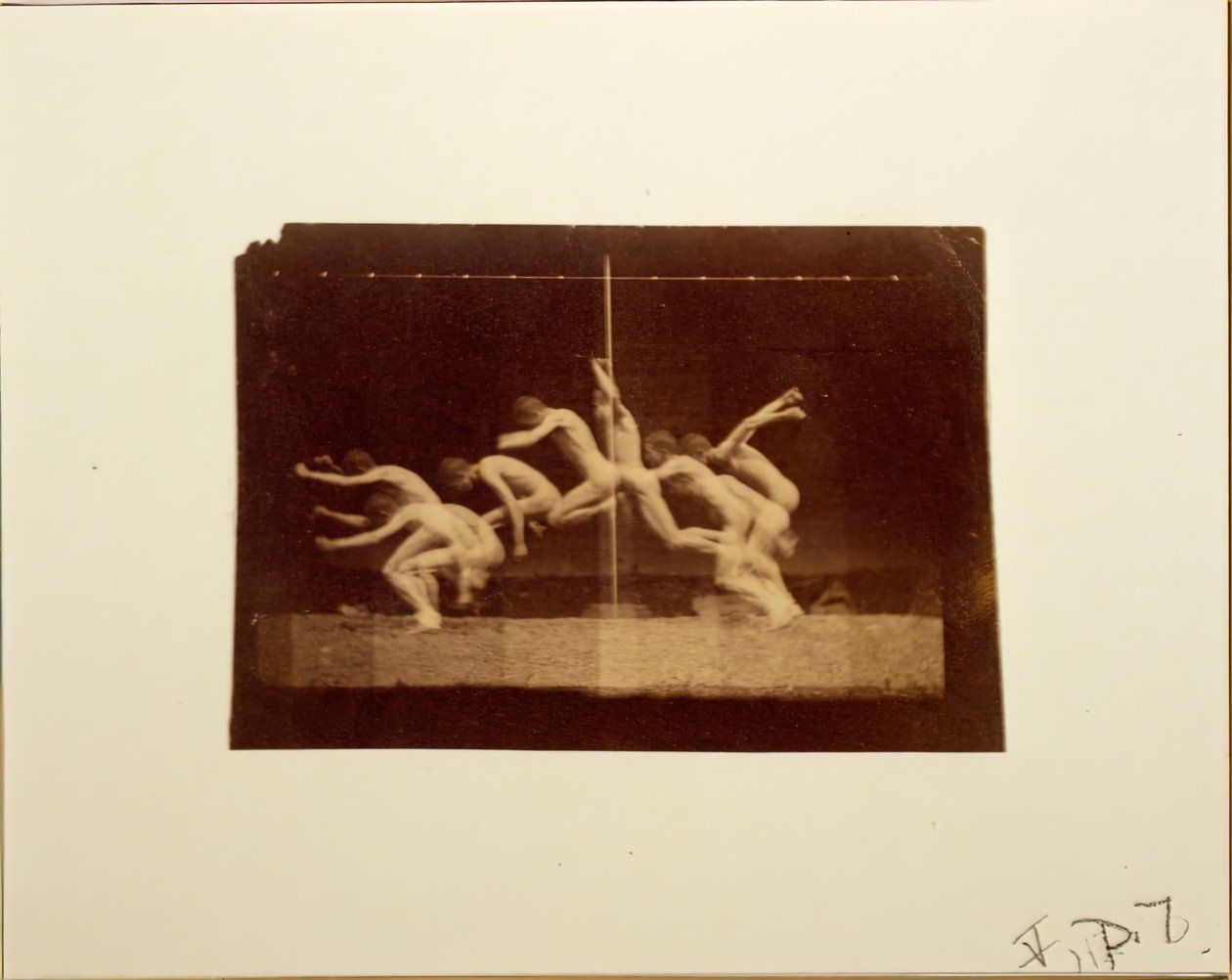 Marey Wheel-fotografier av oidentifierad modell, 1884. av Thomas Eakins