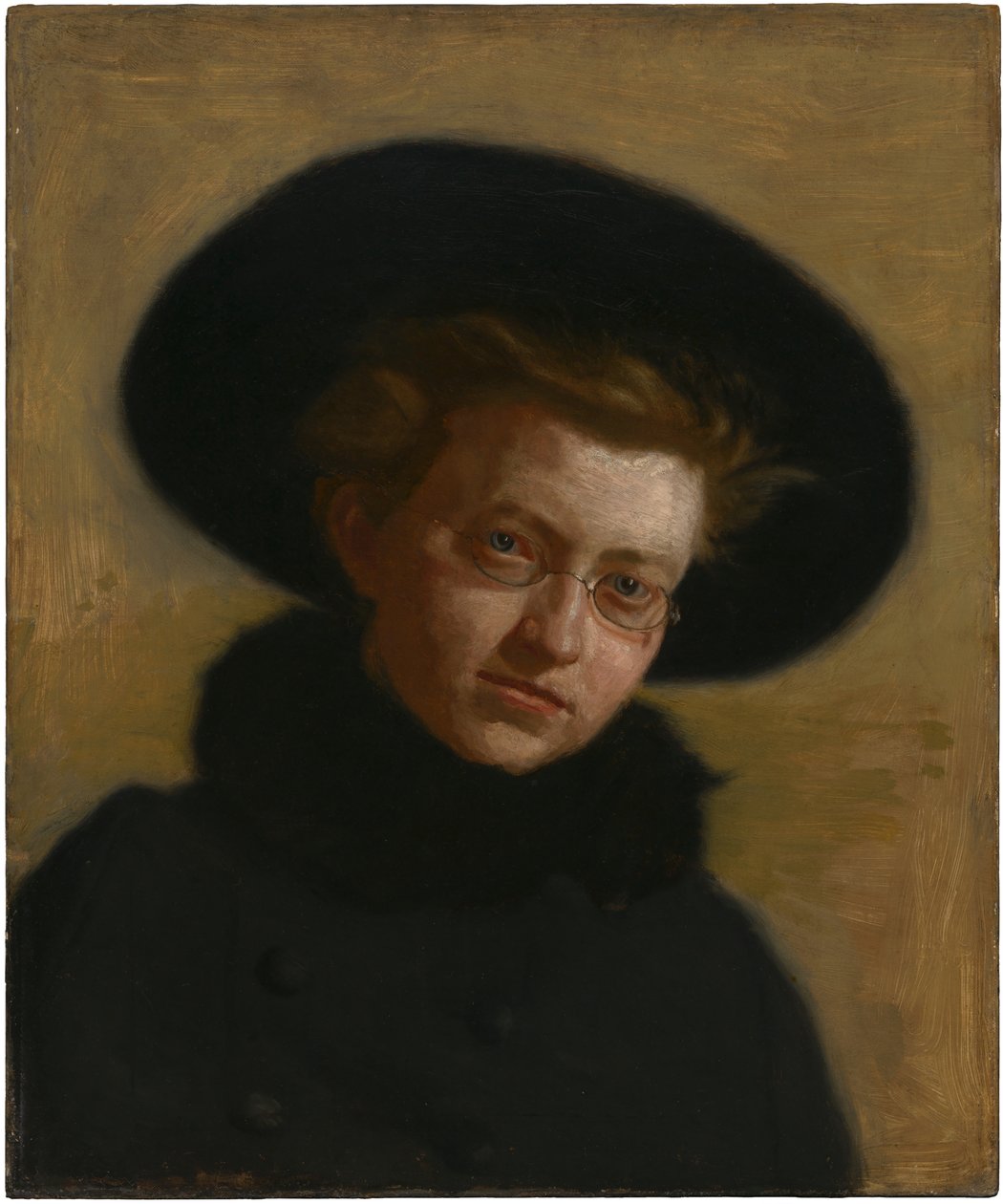 Porträtt av Lillian Hammit (Flicka med stor hatt) av Thomas Eakins