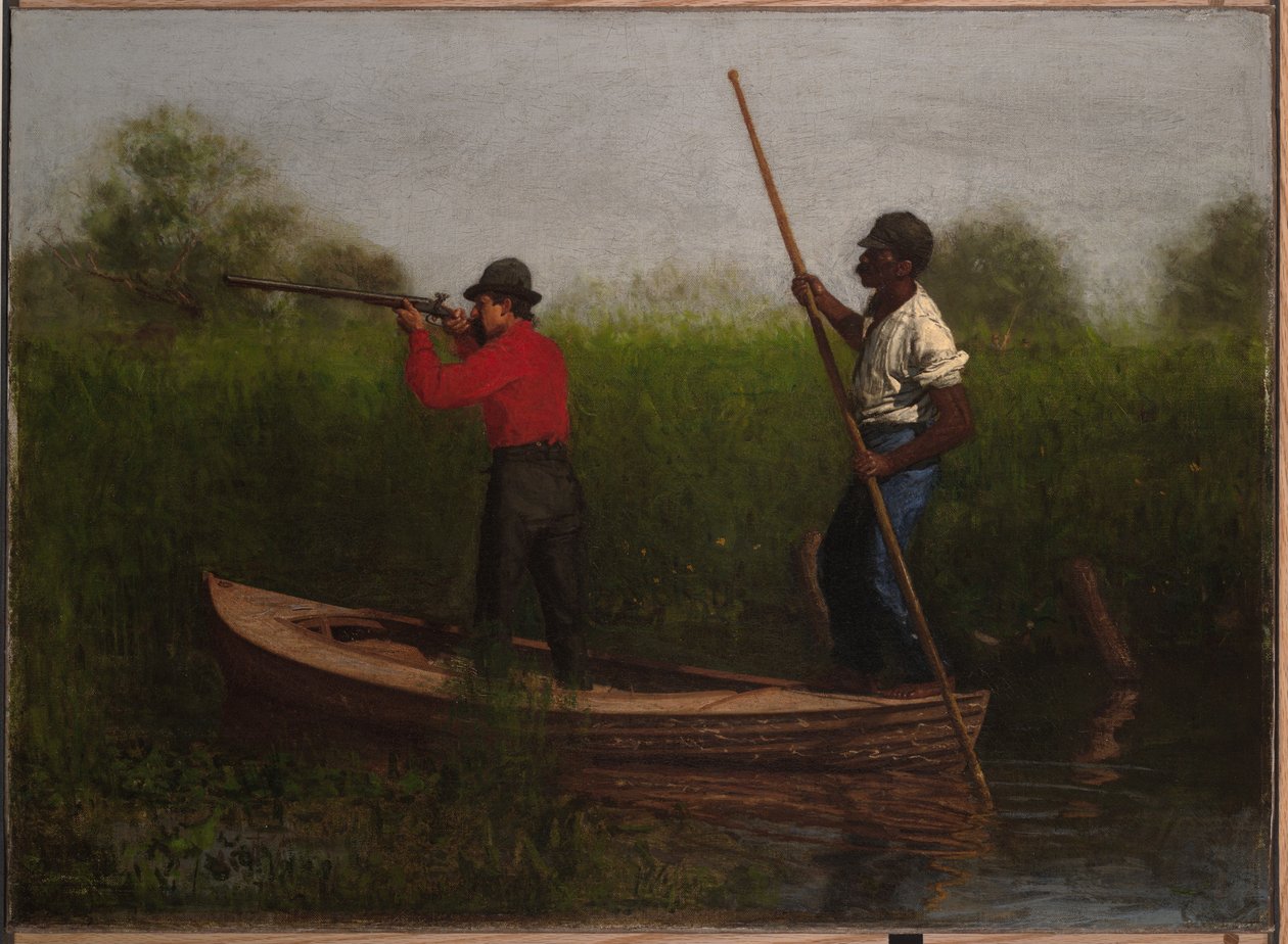 Jakt på rallar på Delawarefloden av Thomas Eakins
