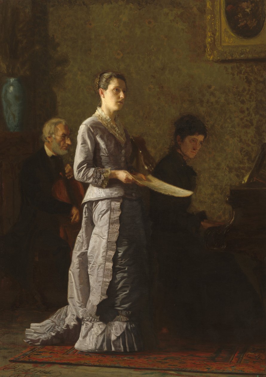 Sjunger en patetisk sång, 1881. av Thomas Eakins