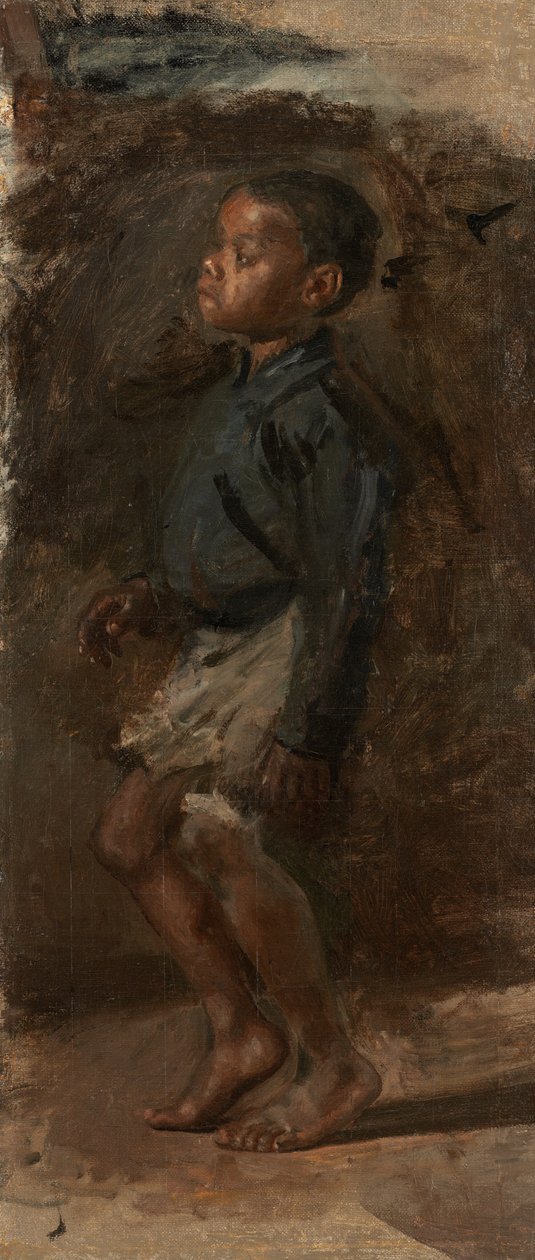 Studie för "Black Boy Dancing" av Thomas Eakins