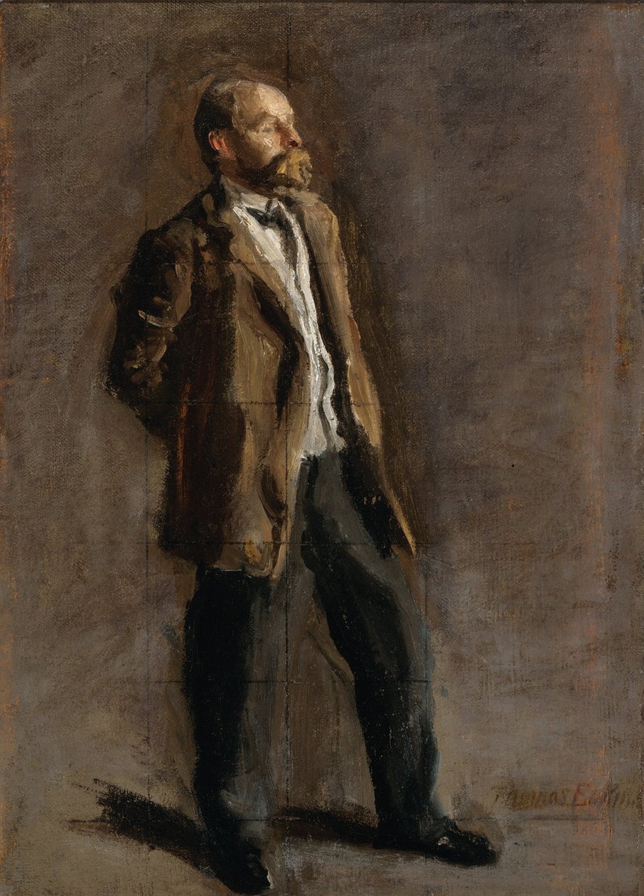 Studie till porträtt av John McClure Hamilton av Thomas Eakins
