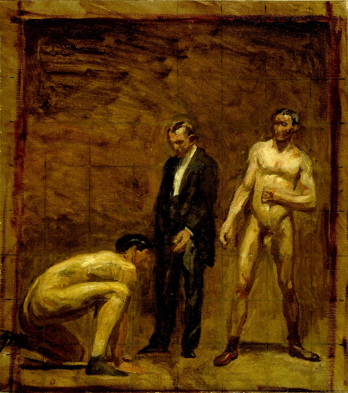 Studie för ”Taking the Count” av Thomas Eakins