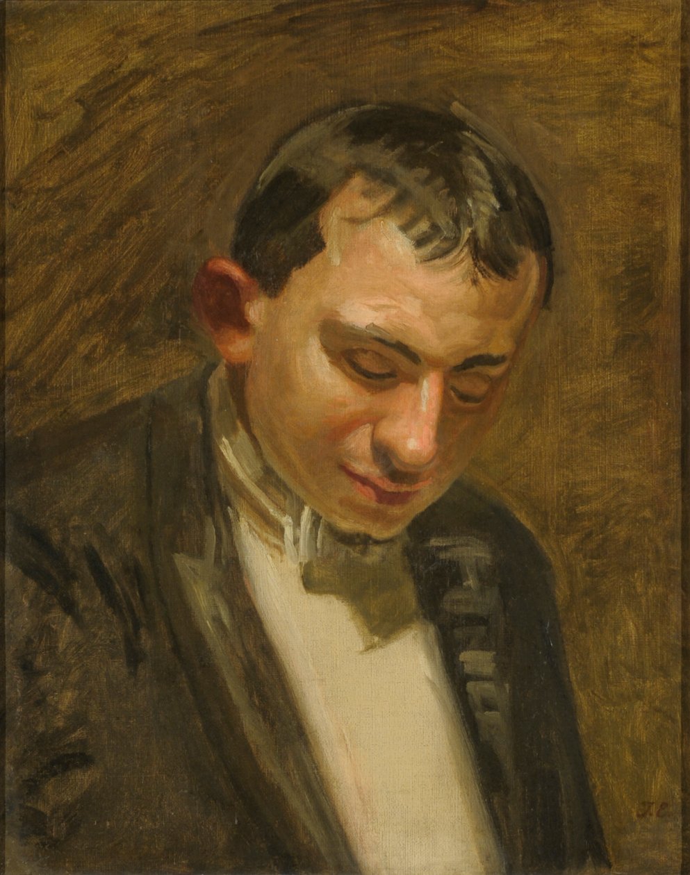 Studie till domaren i ”Taking the Count” av Thomas Eakins