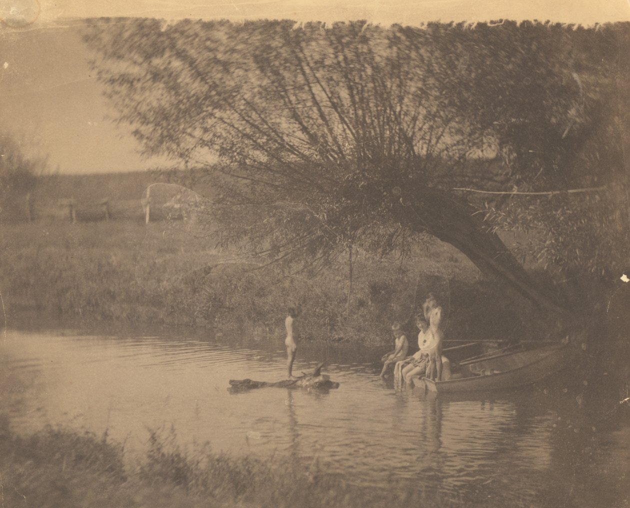 [Susan Macdowell och Crowell-barnen i Avondale, Pennsylvania] av Thomas Eakins