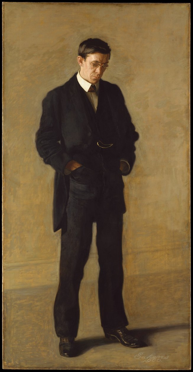 Tänkaren: Porträtt av Louis N. Kenton av Thomas Eakins